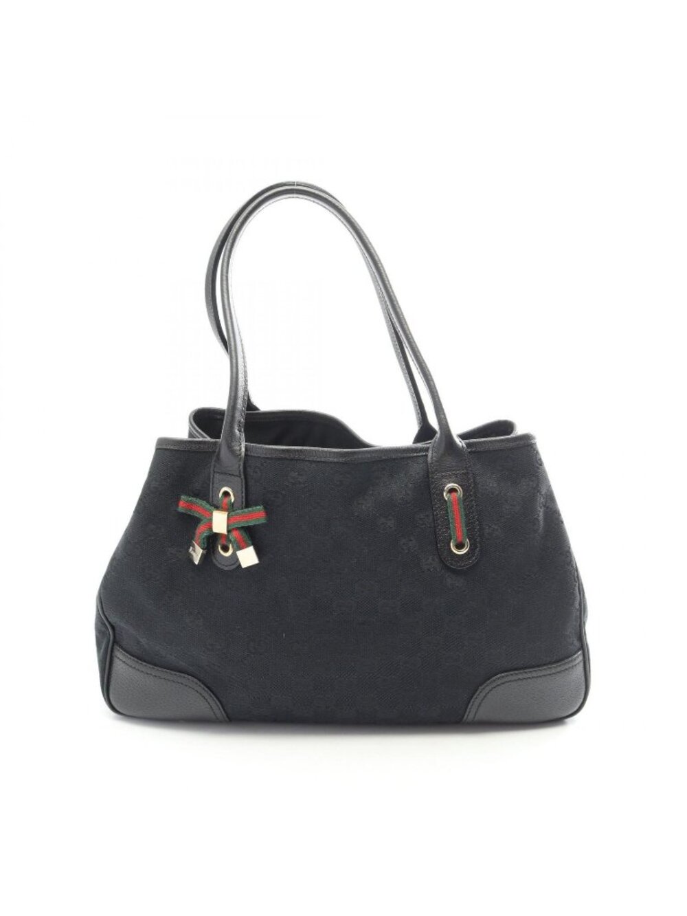 Gucci Tote Princy GG Canvas Black Green